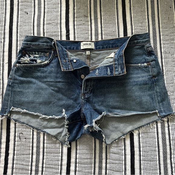 AGOLDE PARKER VINTAGE CUT OFF SHORT - Caution - Size 30 - Picture 2 of 4